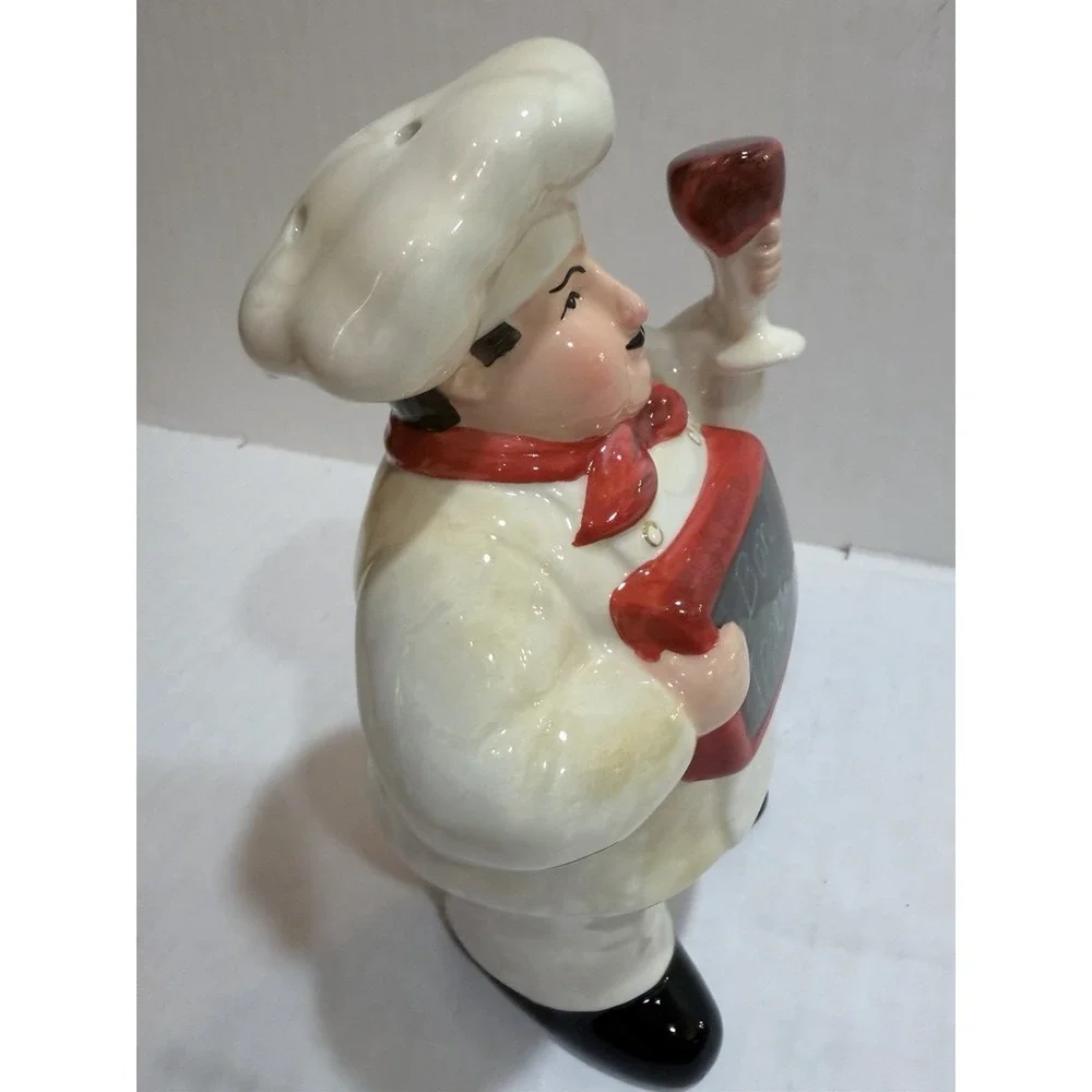 CIC Chef Figural Shaker Ceramic Glossy 